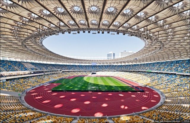 NSK Olimpiyskiy stadium, Kyiv Euro 2012 | Photography, Stadium,  Architectural inspiration